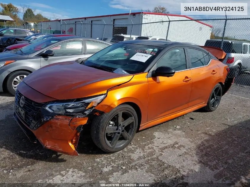 3N1AB8DV4RY324125 2024 Nissan Sentra Sr Xtronic Cvt