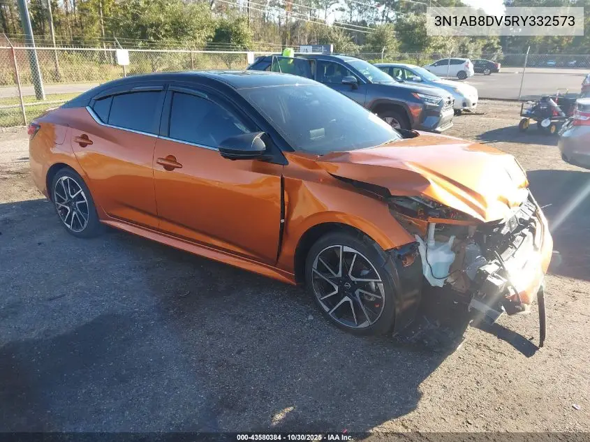 3N1AB8DV5RY332573 2024 Nissan Sentra Sr Xtronic Cvt