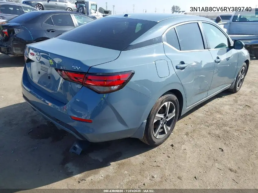 3N1AB8CV6RY389740 2024 Nissan Sentra Sv Xtronic Cvt