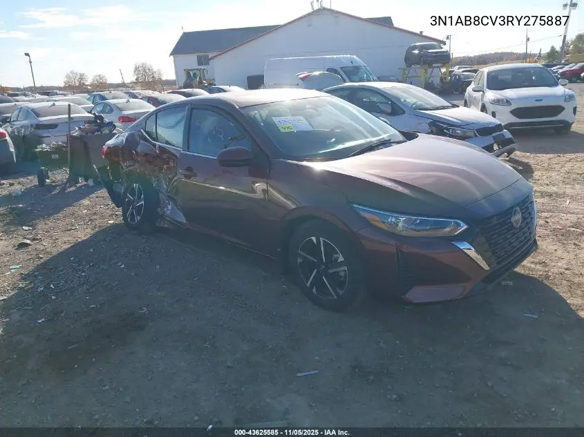 3N1AB8CV3RY275887 2024 Nissan Sentra Sv Xtronic Cvt
