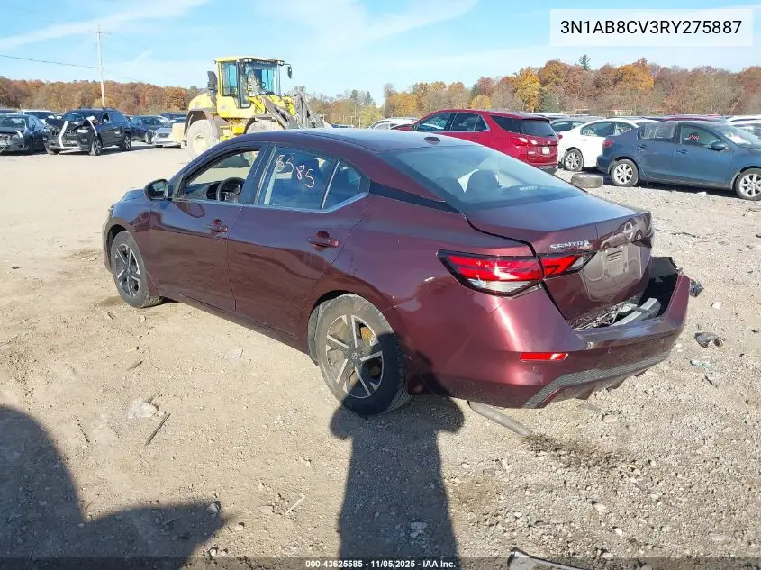 3N1AB8CV3RY275887 2024 Nissan Sentra Sv Xtronic Cvt