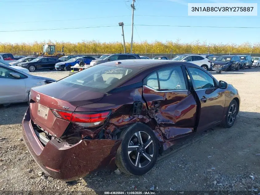 3N1AB8CV3RY275887 2024 Nissan Sentra Sv Xtronic Cvt