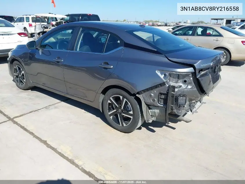3N1AB8CV8RY216558 2024 Nissan Sentra Sv Xtronic Cvt