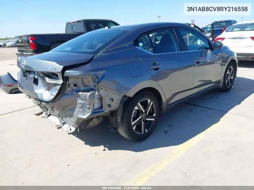 3N1AB8CV8RY216558 2024 Nissan Sentra Sv Xtronic Cvt