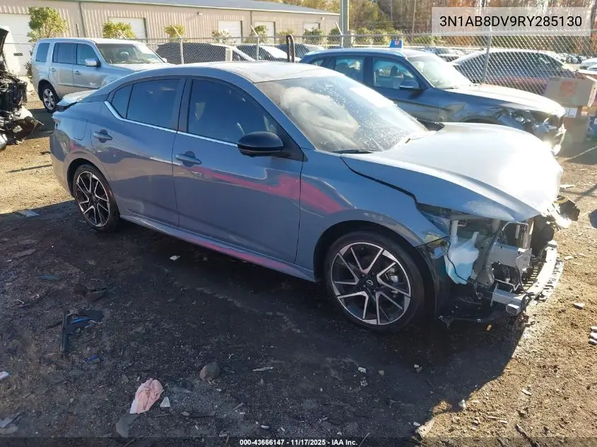 3N1AB8DV9RY285130 2024 Nissan Sentra Sr Xtronic Cvt