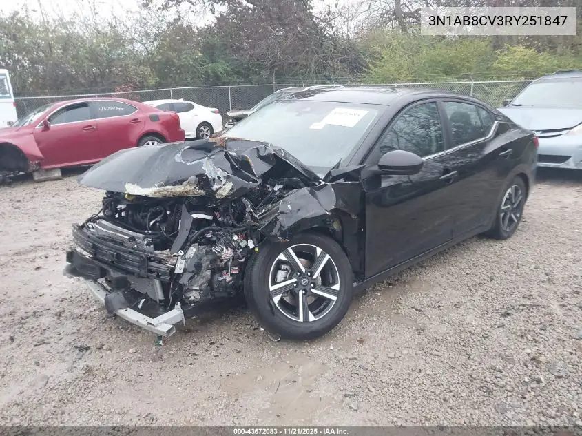 3N1AB8CV3RY251847 2024 Nissan Sentra Sv Xtronic Cvt