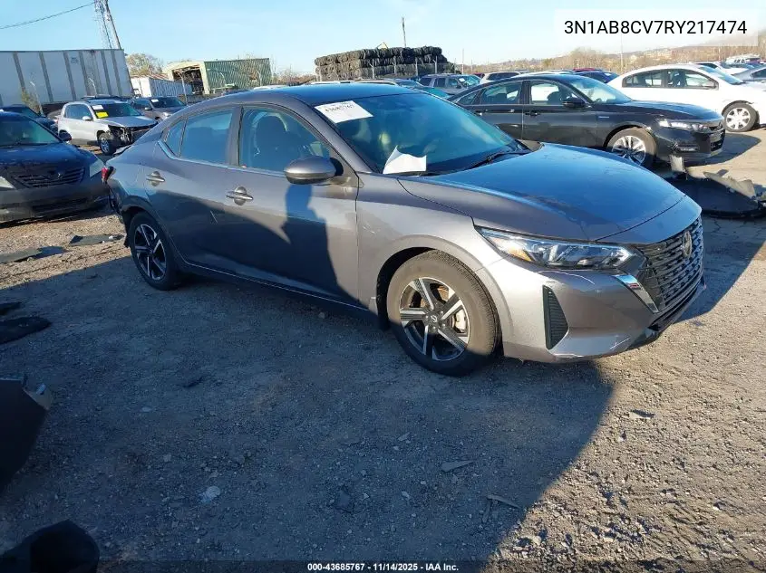 3N1AB8CV7RY217474 2024 Nissan Sentra Sv Xtronic Cvt