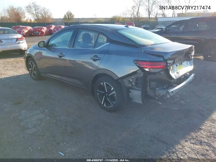 3N1AB8CV7RY217474 2024 Nissan Sentra Sv Xtronic Cvt