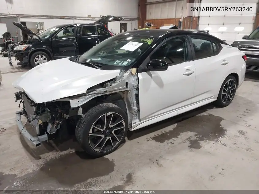 3N1AB8DV5RY263240 2024 Nissan Sentra Sr Xtronic Cvt
