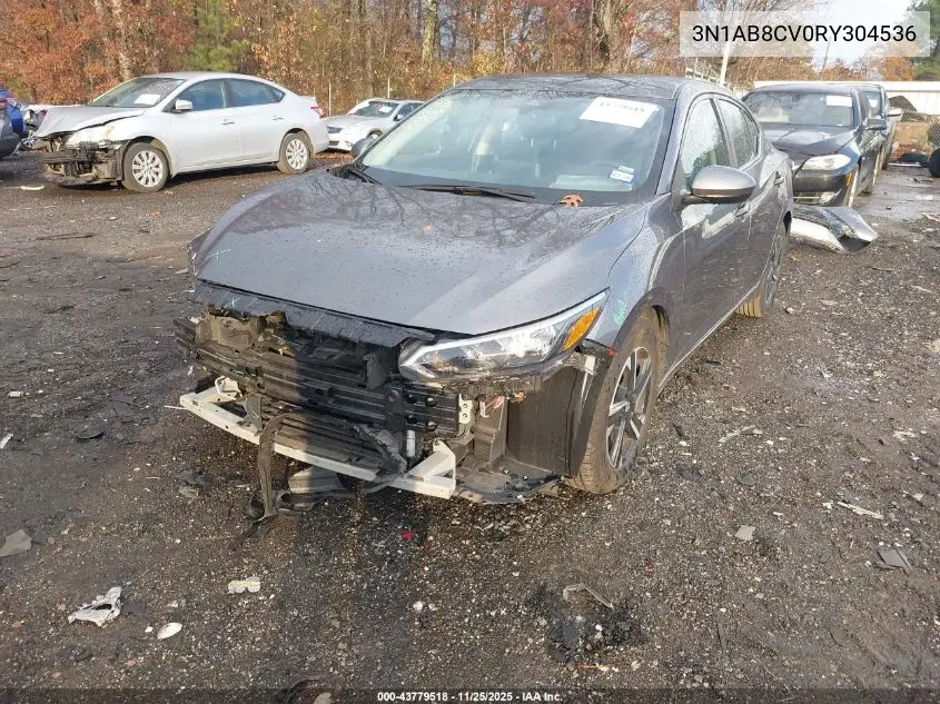 3N1AB8CV0RY304536 2024 Nissan Sentra Sv Xtronic Cvt