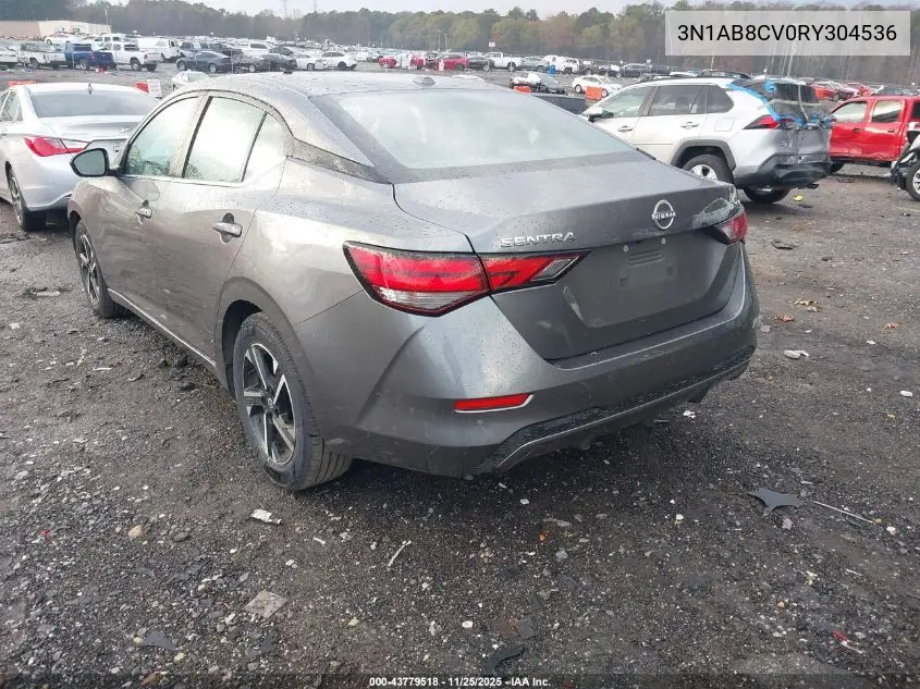 3N1AB8CV0RY304536 2024 Nissan Sentra Sv Xtronic Cvt
