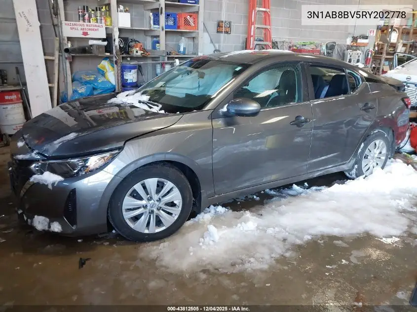 3N1AB8BV5RY202778 2024 Nissan Sentra S Xtronic Cvt