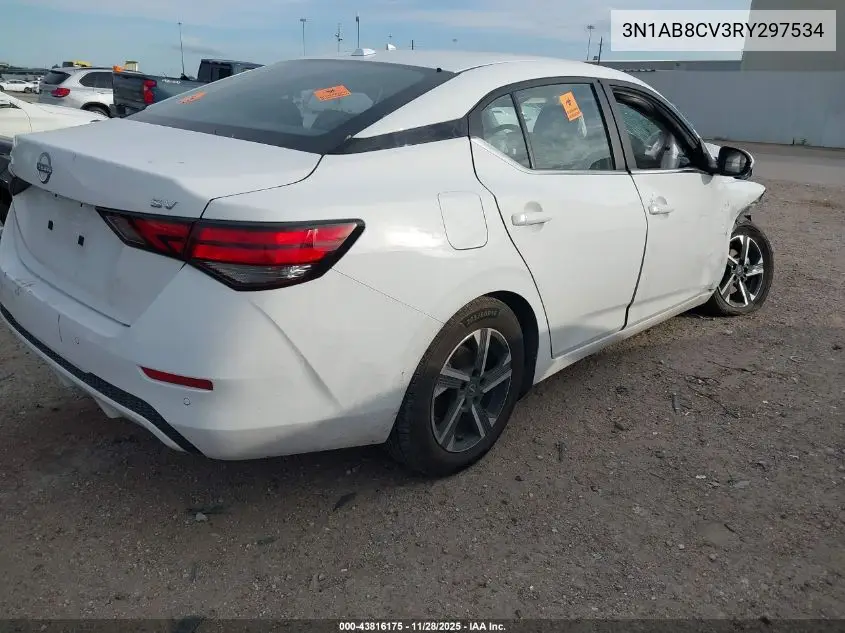 3N1AB8CV3RY297534 2024 Nissan Sentra Sv Xtronic Cvt