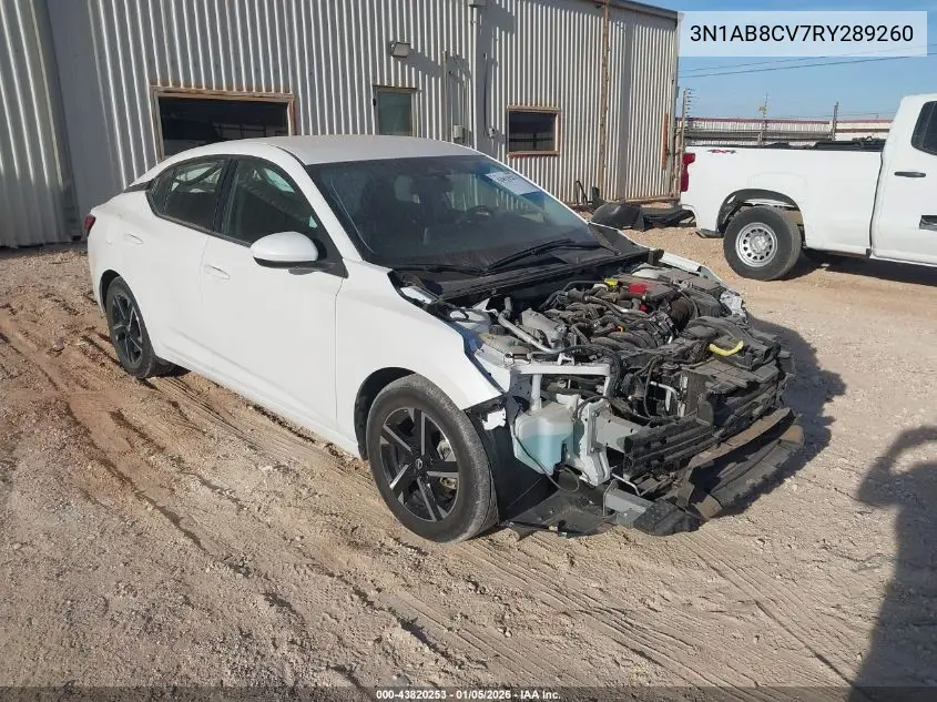 3N1AB8CV7RY289260 2024 Nissan Sentra Sv Xtronic Cvt