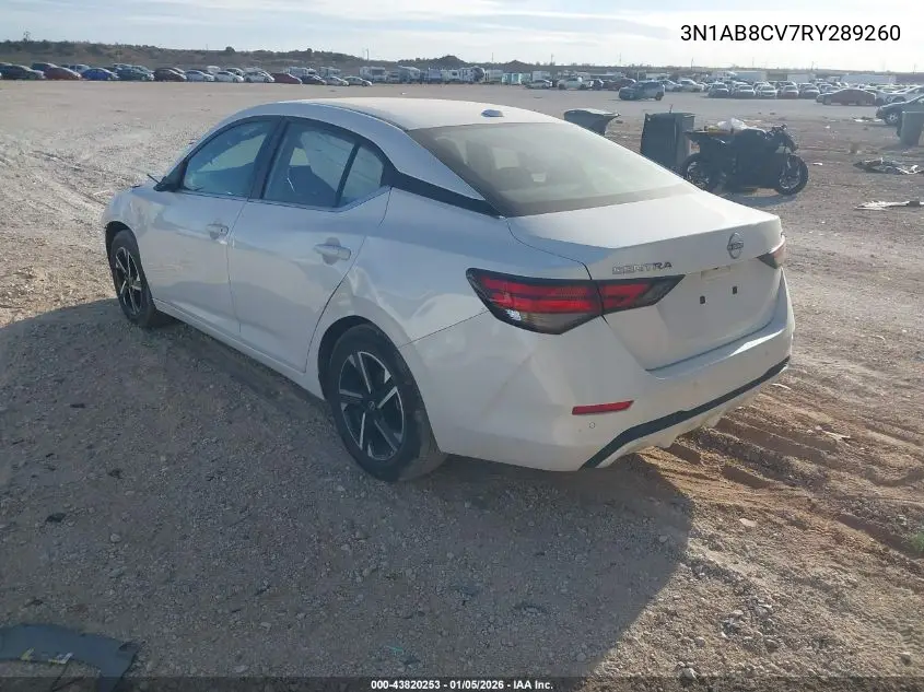 3N1AB8CV7RY289260 2024 Nissan Sentra Sv Xtronic Cvt