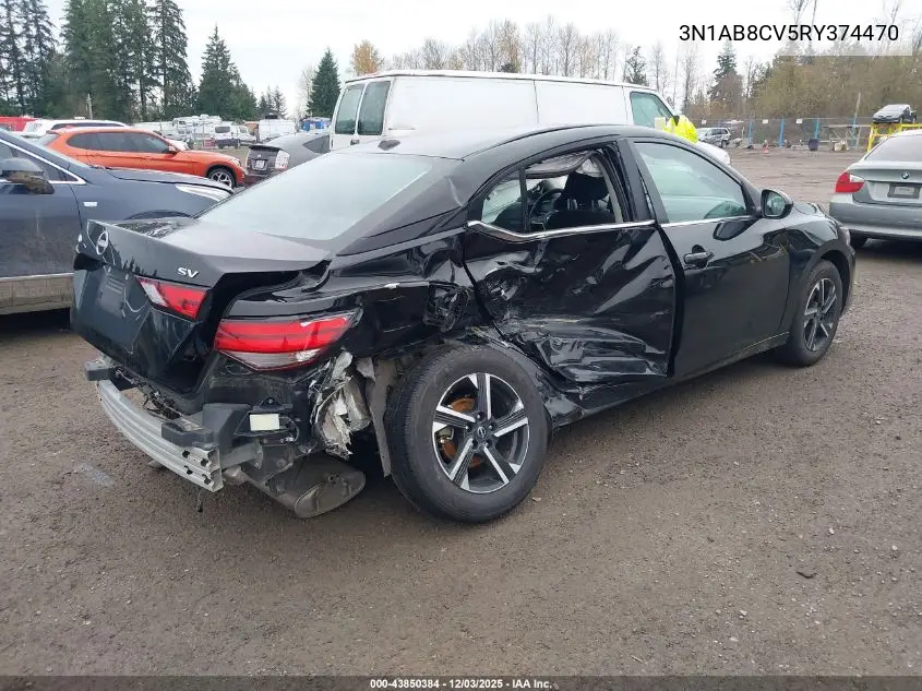 3N1AB8CV5RY374470 2024 Nissan Sentra Sv Xtronic Cvt