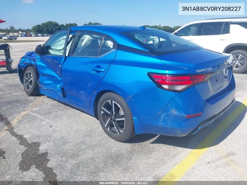 3N1AB8CV0RY208227 2024 Nissan Sentra Sv Xtronic Cvt
