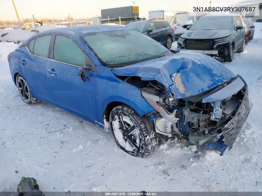 3N1AB8CV3RY307687 2024 Nissan Sentra Sv Xtronic Cvt