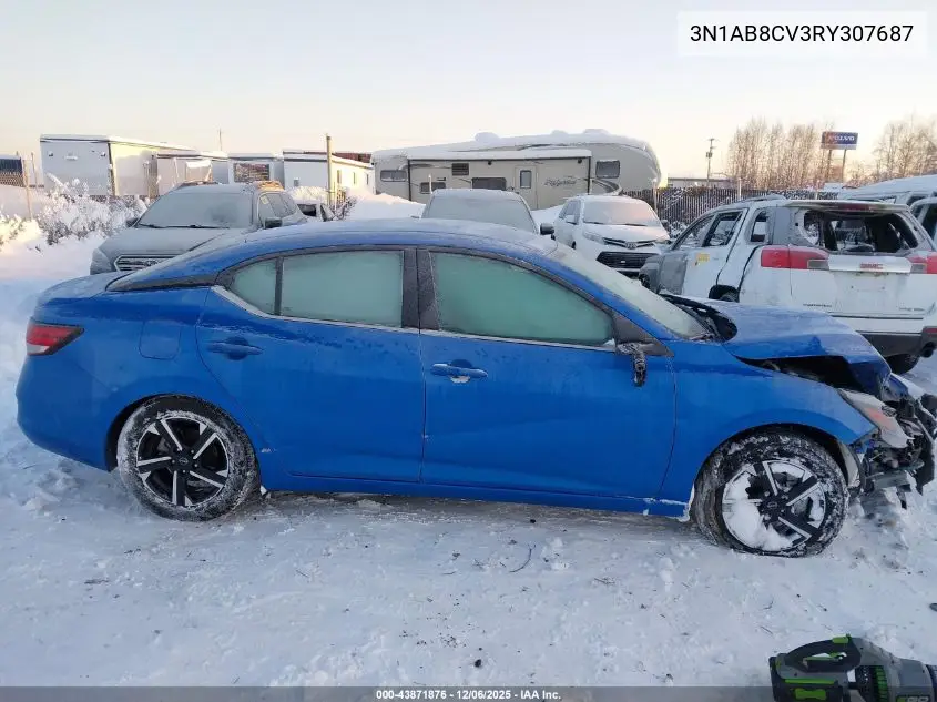 3N1AB8CV3RY307687 2024 Nissan Sentra Sv Xtronic Cvt