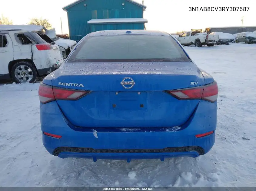 3N1AB8CV3RY307687 2024 Nissan Sentra Sv Xtronic Cvt