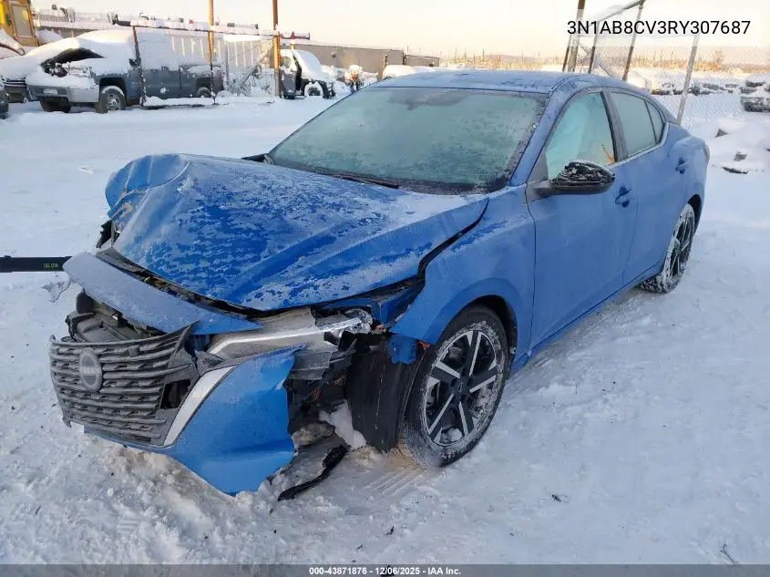 3N1AB8CV3RY307687 2024 Nissan Sentra Sv Xtronic Cvt
