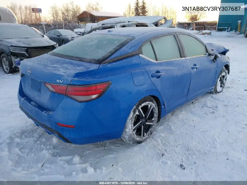 3N1AB8CV3RY307687 2024 Nissan Sentra Sv Xtronic Cvt