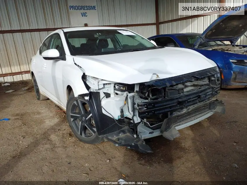 3N1AB8CV0RY337407 2024 Nissan Sentra Sv Xtronic Cvt
