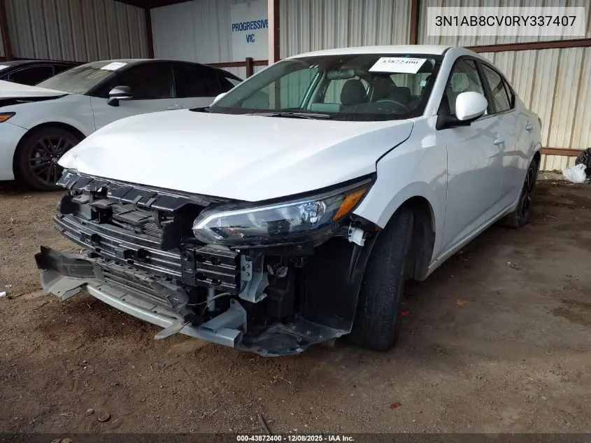 3N1AB8CV0RY337407 2024 Nissan Sentra Sv Xtronic Cvt