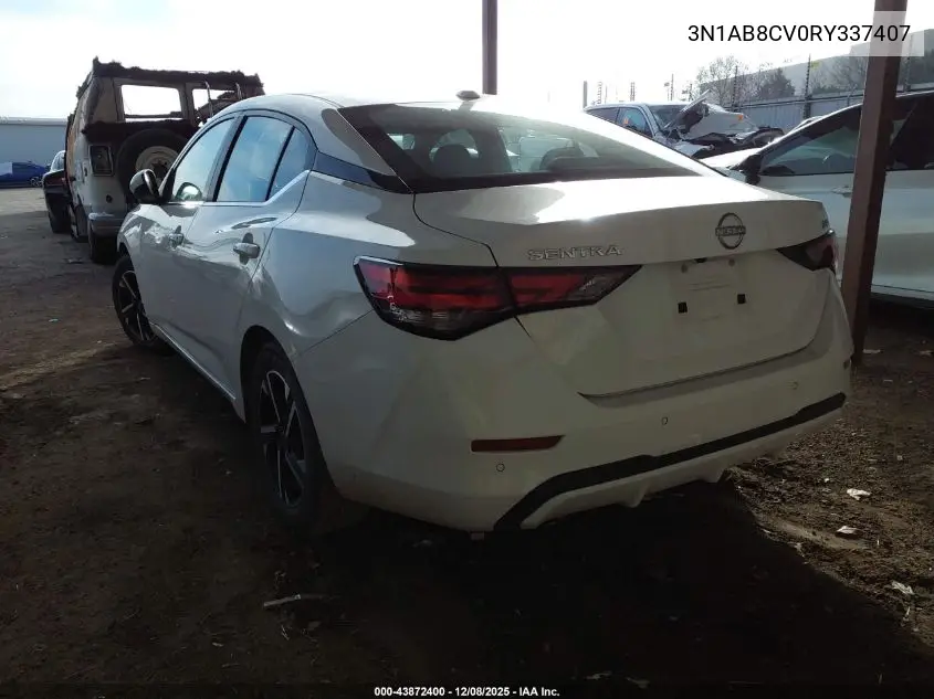3N1AB8CV0RY337407 2024 Nissan Sentra Sv Xtronic Cvt