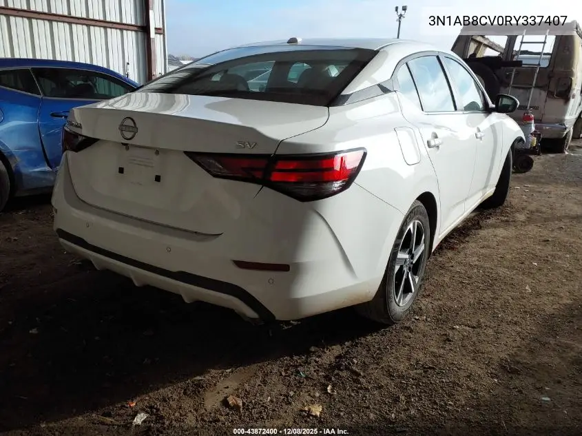 3N1AB8CV0RY337407 2024 Nissan Sentra Sv Xtronic Cvt