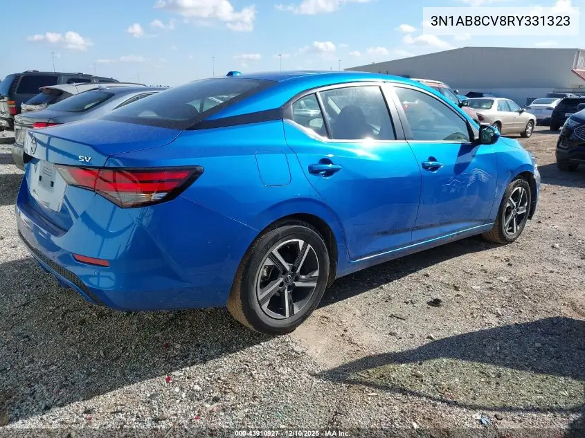 3N1AB8CV8RY331323 2024 Nissan Sentra Sv Xtronic Cvt