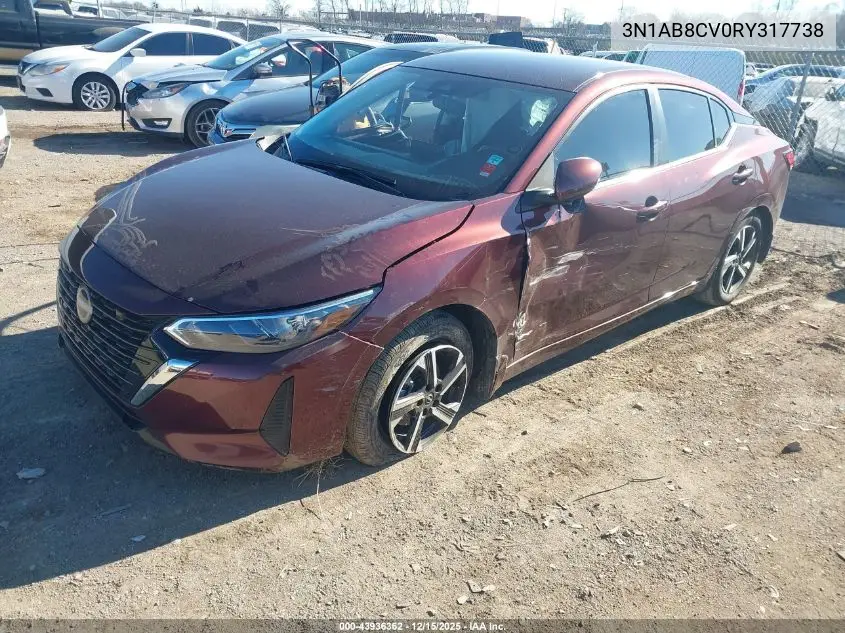 3N1AB8CV0RY317738 2024 Nissan Sentra Sv Xtronic Cvt
