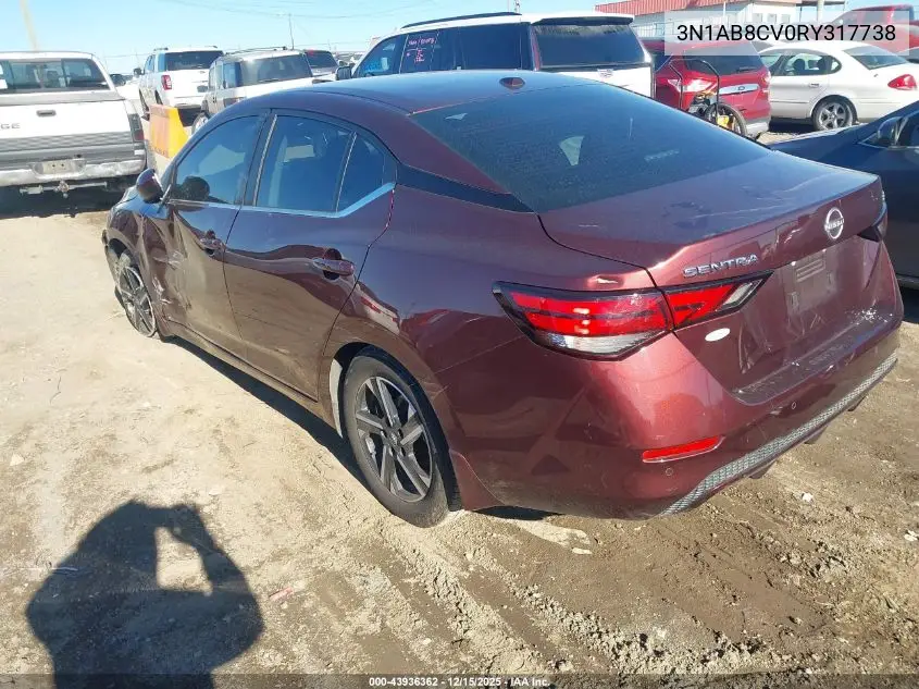 3N1AB8CV0RY317738 2024 Nissan Sentra Sv Xtronic Cvt