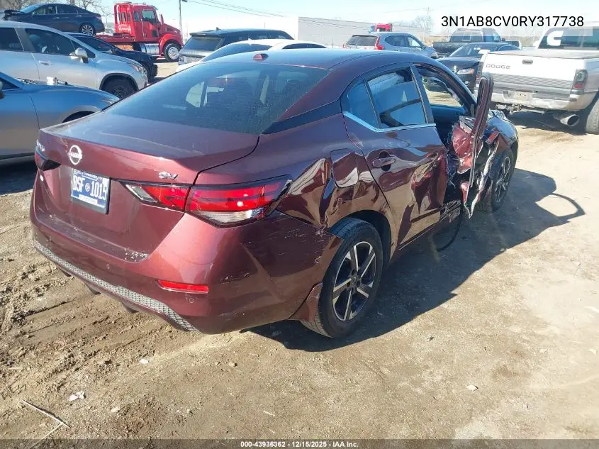 3N1AB8CV0RY317738 2024 Nissan Sentra Sv Xtronic Cvt