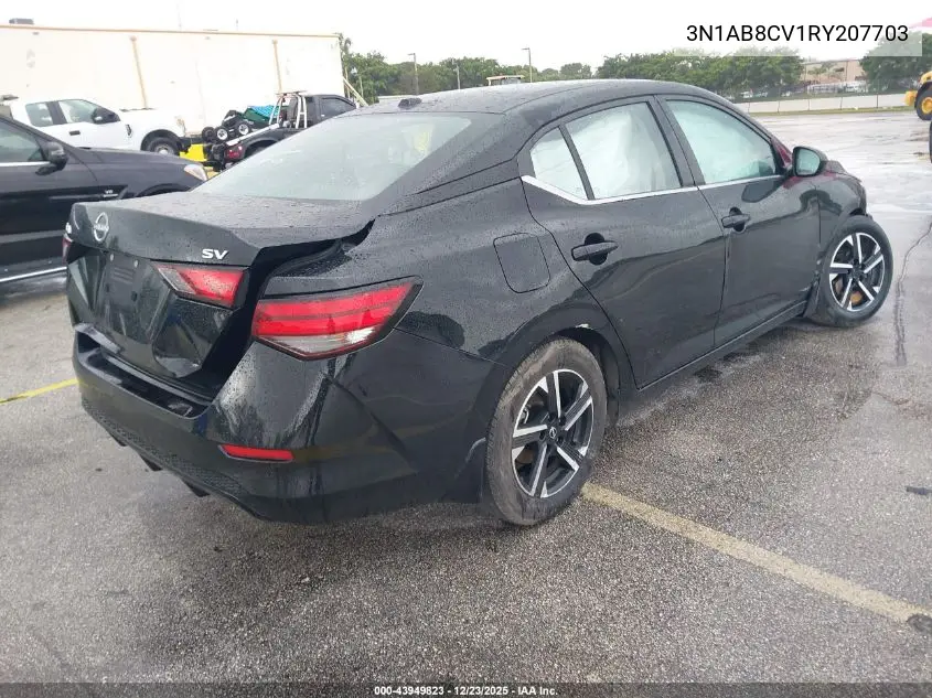 3N1AB8CV1RY207703 2024 Nissan Sentra Sv Xtronic Cvt