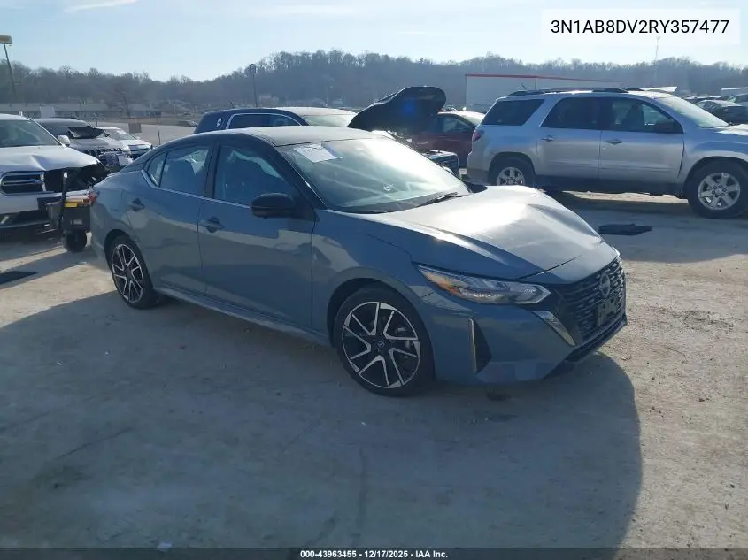 3N1AB8DV2RY357477 2024 Nissan Sentra Sr Xtronic Cvt