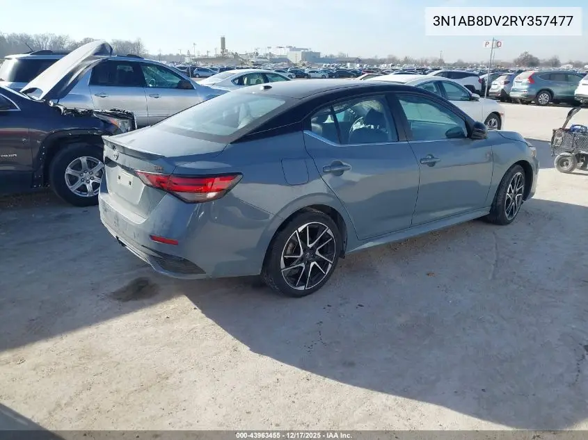 3N1AB8DV2RY357477 2024 Nissan Sentra Sr Xtronic Cvt