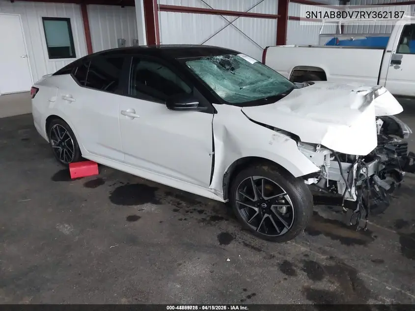 3N1AB8DV7RY362187 2024 Nissan Sentra Sr Xtronic Cvt