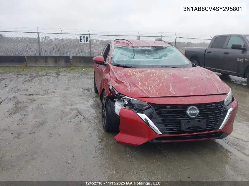 3N1AB8CV4SY295801 2025 Nissan Sentra Sv