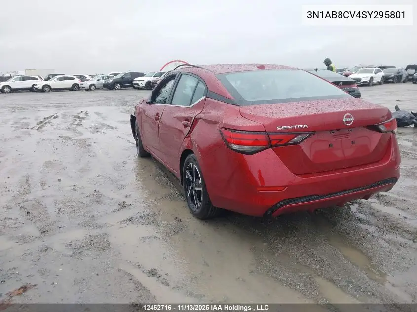 3N1AB8CV4SY295801 2025 Nissan Sentra Sv