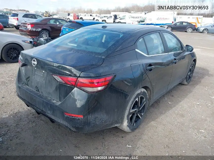 3N1AB8CV0SY309693 2025 Nissan Sentra Sv