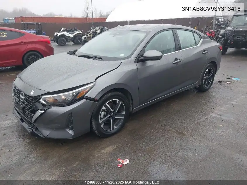 3N1AB8CV9SY313418 2025 Nissan Sentra Sv