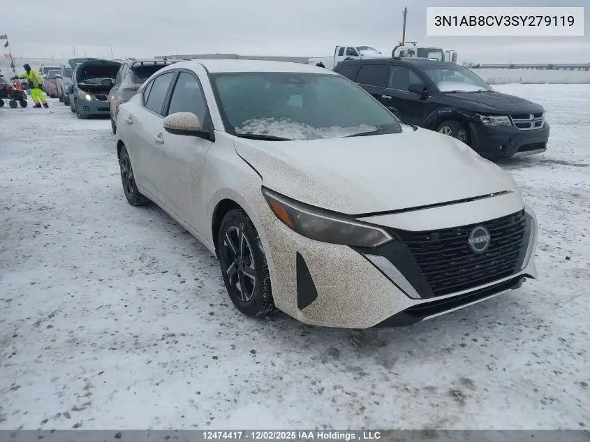 3N1AB8CV3SY279119 2025 Nissan Sentra Sv