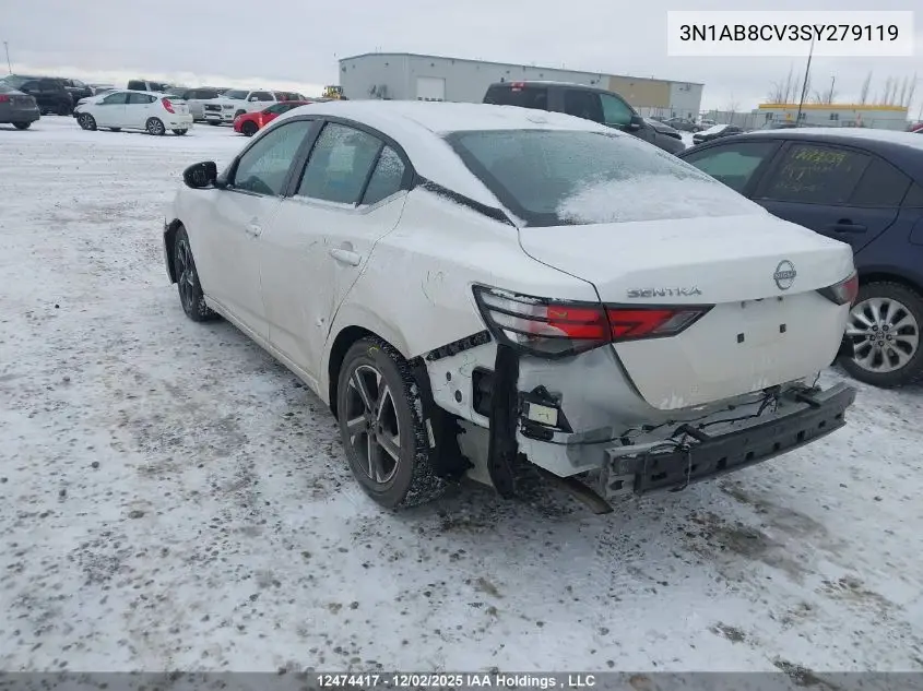 3N1AB8CV3SY279119 2025 Nissan Sentra Sv