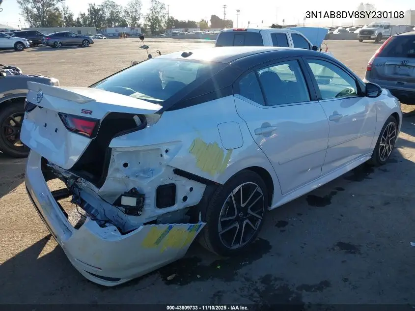 3N1AB8DV8SY230108 2025 Nissan Sentra Sr