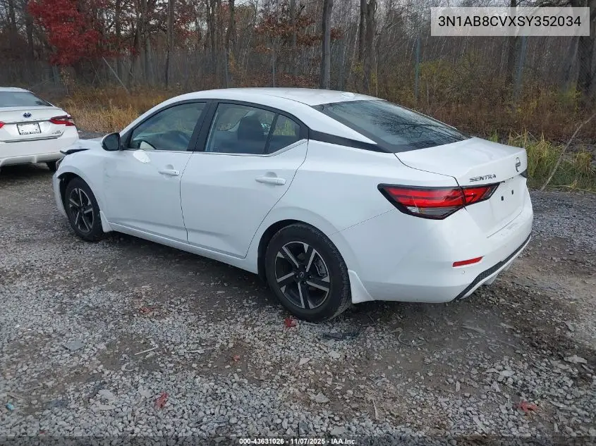 3N1AB8CVXSY352034 2025 Nissan Sentra Sv