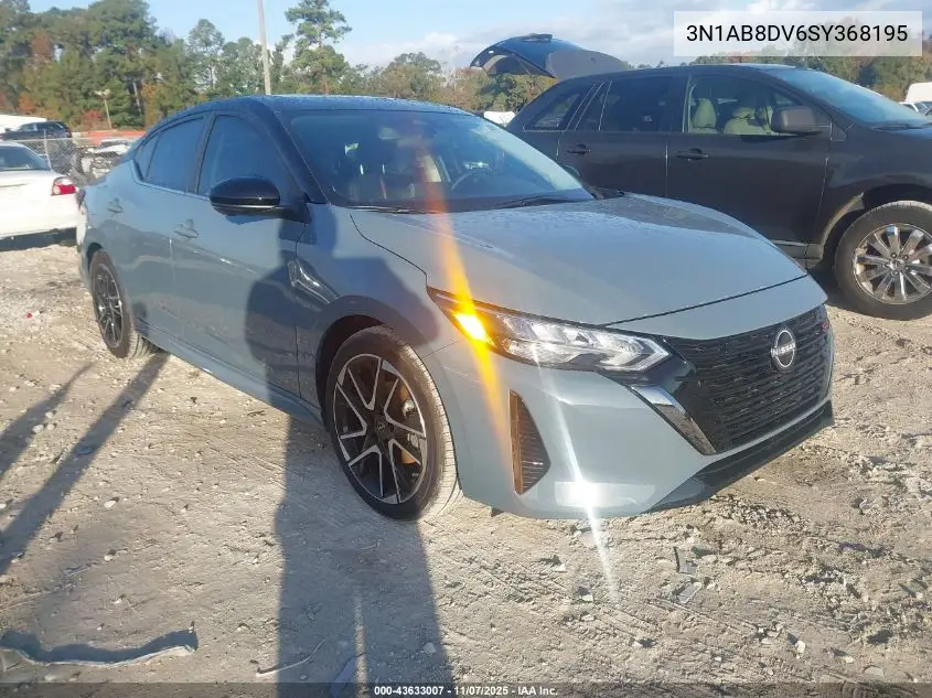 3N1AB8DV6SY368195 2025 Nissan Sentra Sr