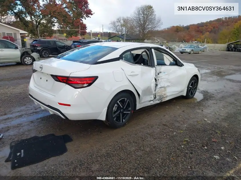 3N1AB8CV0SY364631 2025 Nissan Sentra Sv