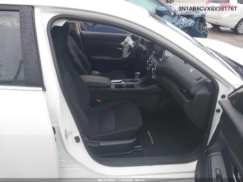 3N1AB8CVXSY381761 2025 Nissan Sentra Sv