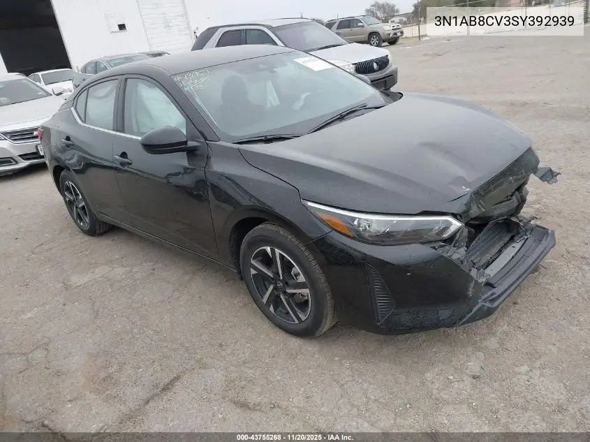 3N1AB8CV3SY392939 2025 Nissan Sentra Sv